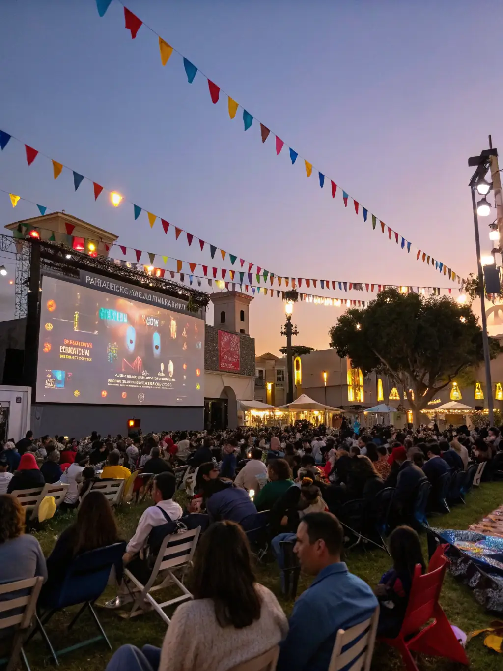 A dynamic image of a film festival with attendees engaging with filmmakers, representing Clever Films Media's Film Festival Submission Support service.